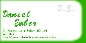 daniel ember business card