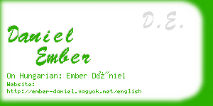 daniel ember business card